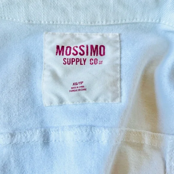 Mossimo White Denim Vest - Picture 2 of 6